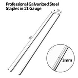 Amagabeli 10 Inch Galvanized Landscape Staples 500 Pack Garden Stakes Heavy-Duty Sod Pins Anti-Rust Fence Stakes for Weed Barrier Fabric Ground Cover Dripper Irrigation Tubing Soaker