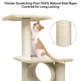 BEAU JARDIN 35 inch Cat Tree for Large Cats Condos and Towers for Big Cats