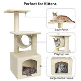 BEAU JARDIN 35 inch Cat Tree for Large Cats Condos and Towers for Big Cats