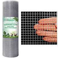 Amagabeli 1/4 Hardware Cloth 36 x 50 23Gauge Galvanized After Welded Wire Metal Mesh Roll Vegetables Garden Rabbit Fencing Snake Fence for Chicken Run Critters Gopher Racoons Rehab Cage Wire Window