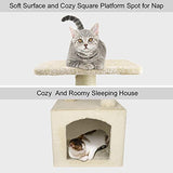 BEAU JARDIN 35 inch Cat Tree for Large Cats Condos and Towers for Big Cats