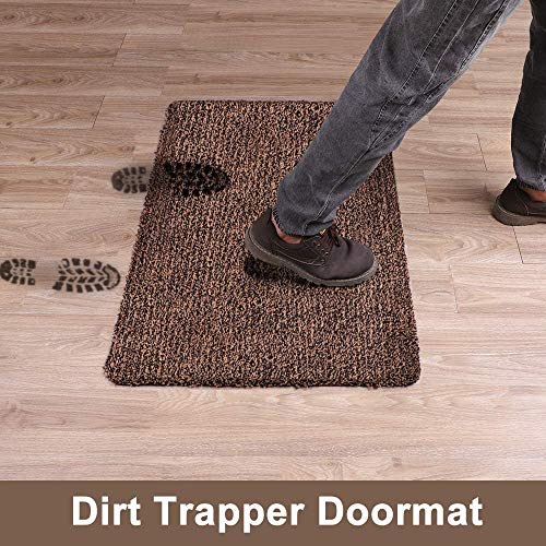 Indoor Doormat Super Absorbs Mud Mat, Machine Washable Non-Slip