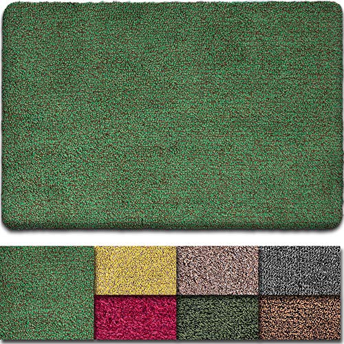 BEAU JARDIN Indoor Doormat Super Absorbent Mud Front Door Mat 36"x24" Latex Backing Non Slip for Front Inside Dirt Trapper Mats Cotton Entrance Rug Shoes Scraper Machine Washable Rug Carpet